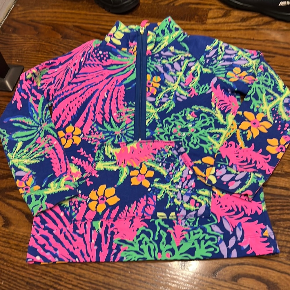 Brand new girls, Lilly Pulitzer size large, mock, neck sweatshirt